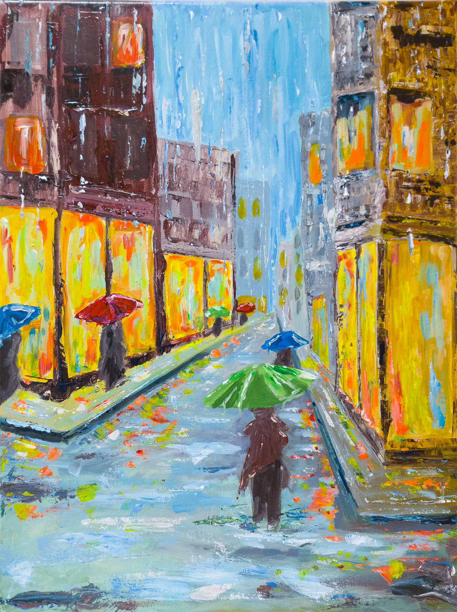 Rainy City Street